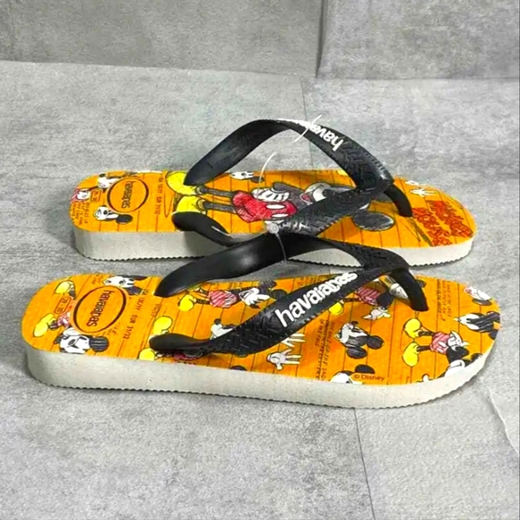 NWT Youth Havaianas Mickey Mouse Disney Flip-flops - Picture 5 of 9